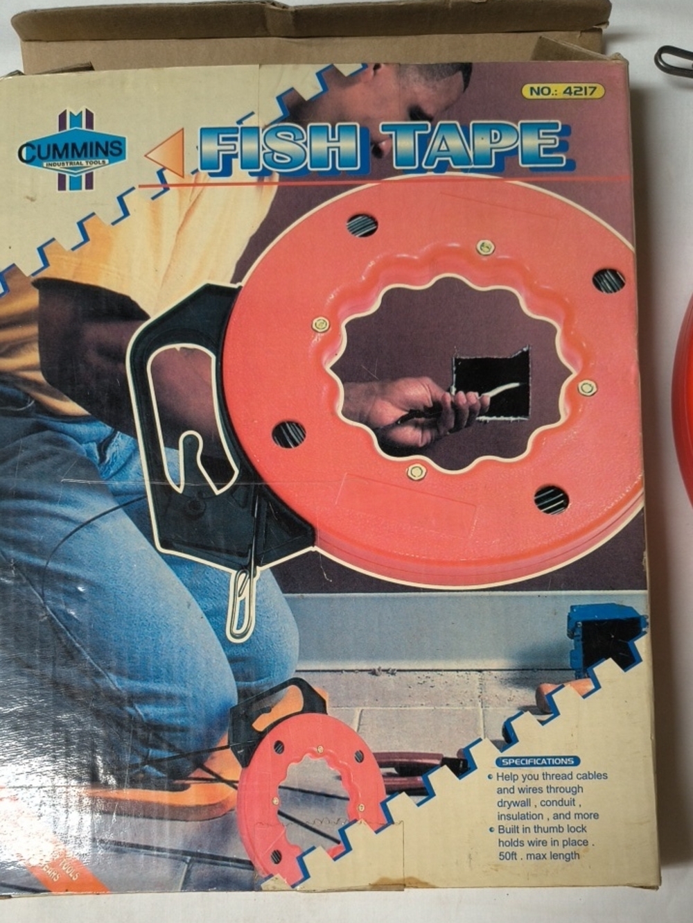 Fish Tape 50 Foot Cummins Cable Wire Pullers Thread Cables